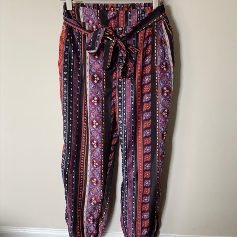 High waisted jogger pants